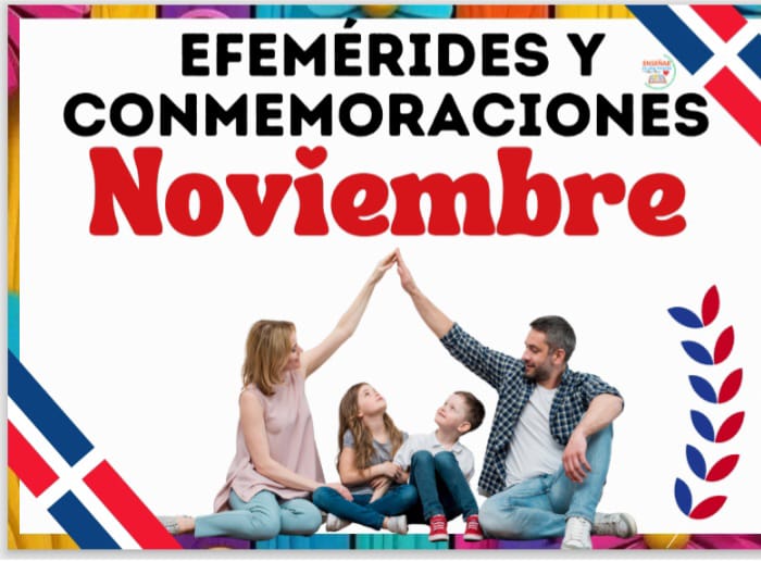 Calendario escolar mes de noviembre